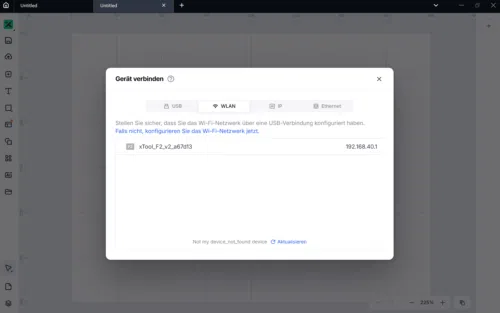 xToll Studio Laser Verbinden xToll Studio Laser Verbinden