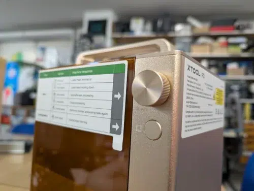 xTool F2 Bedienelemente xTool F2 Bedienelemente