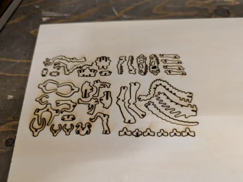 xTool F2 Holz Schnitt 3mm Linde xTool F2 Holz Schnitt 3mm Linde