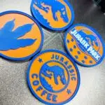 3D Druck Weihnachtsgeschenke Jurassic Park Untersetzer 2 3D Druck Weihnachtsgeschenke Jurassic Park Untersetzer 2