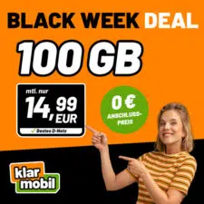 Black Week Knaller 100 GB im Telekom-Netz für nur 14,99€! Quadrat