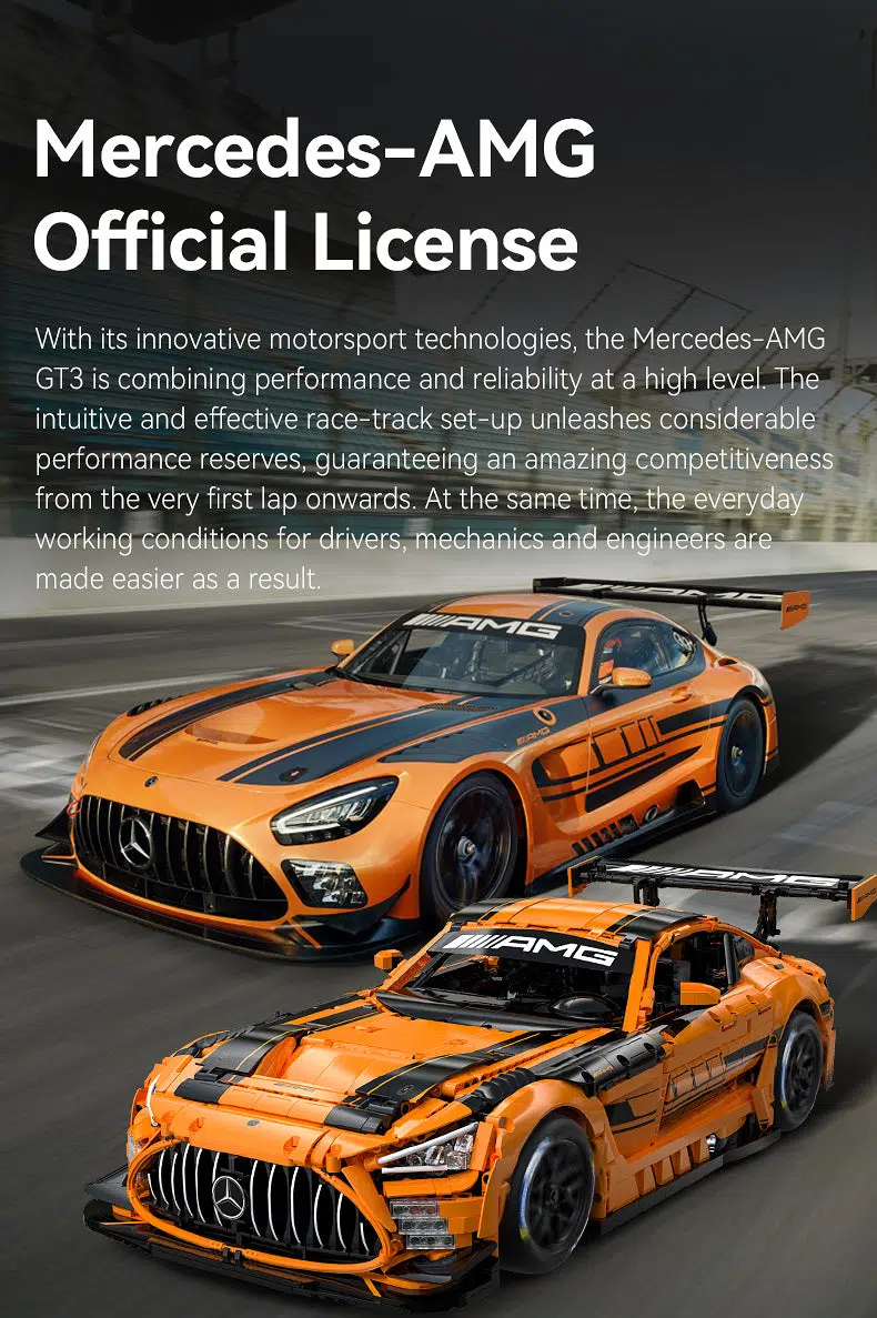 CaDA Mercedes AMG GT3 Rennwagen C64008W aus Klemmbausteinen 5 CaDA Mercedes AMG GT3 Rennwagen C64008W aus Klemmbausteinen 5