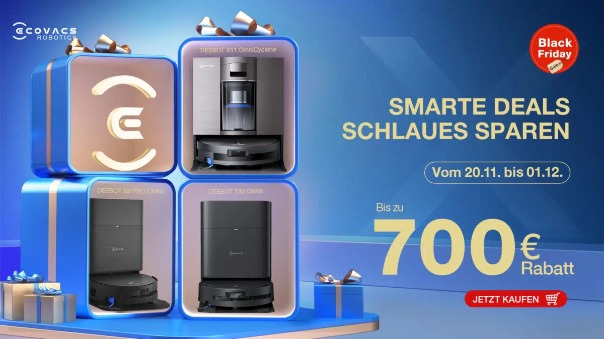 Ecovacs Black Week Angebote Saug-, Mäh- & Fensterputzroboter bei Amazon