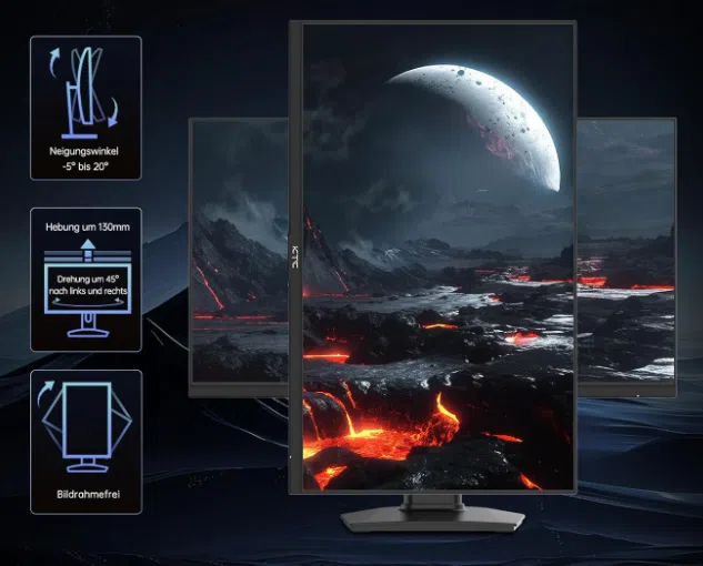 KTC H27T7 Ergonomie KTC H27T7 Ergonomie