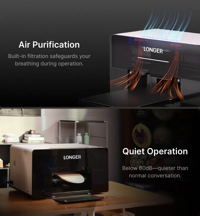 Longer ePrint Filter und Lautstaerke Longer ePrint Filter und Lautstaerke