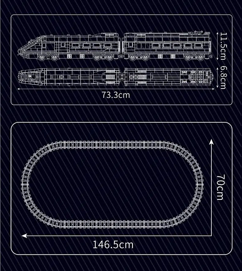 Mould King 12016 Eurostar E320 Zug Klemmbausteine 1 Mould King 12016 Eurostar E320 Zug Klemmbausteine 1