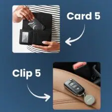 Pebblebee Card 5 und Clip 5 Produtkbilder