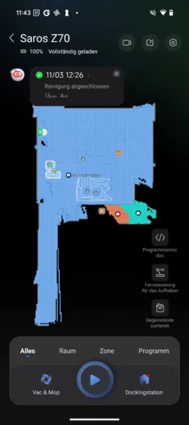 Roborock Saros Z70 App Karte Roborock Saros Z70 App Karte