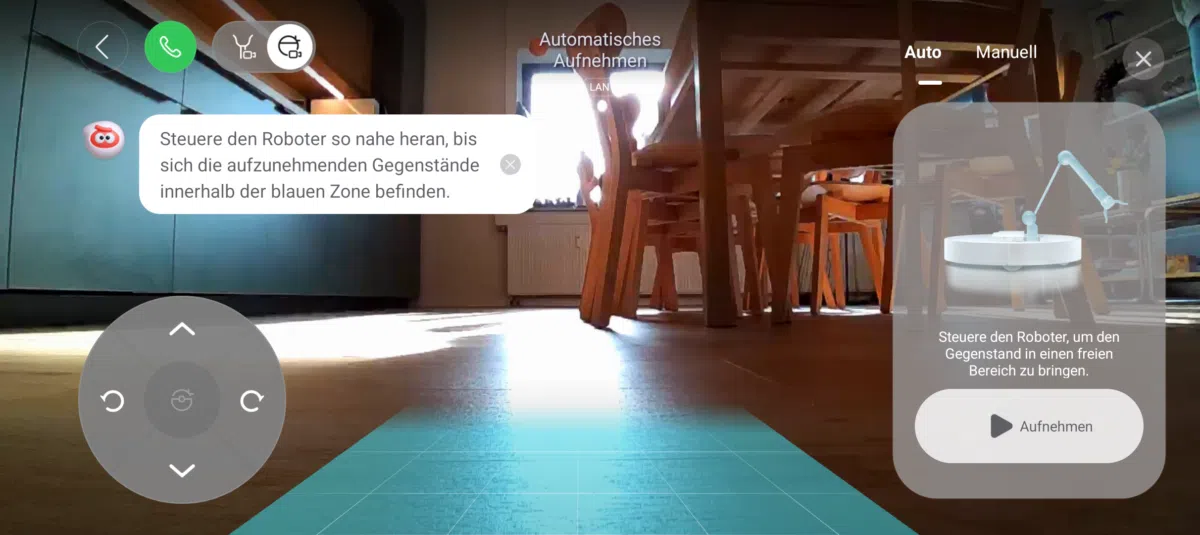 Roborock Saros Z70 App manuelles Aufheben Roborock Saros Z70 App manuelles Aufheben