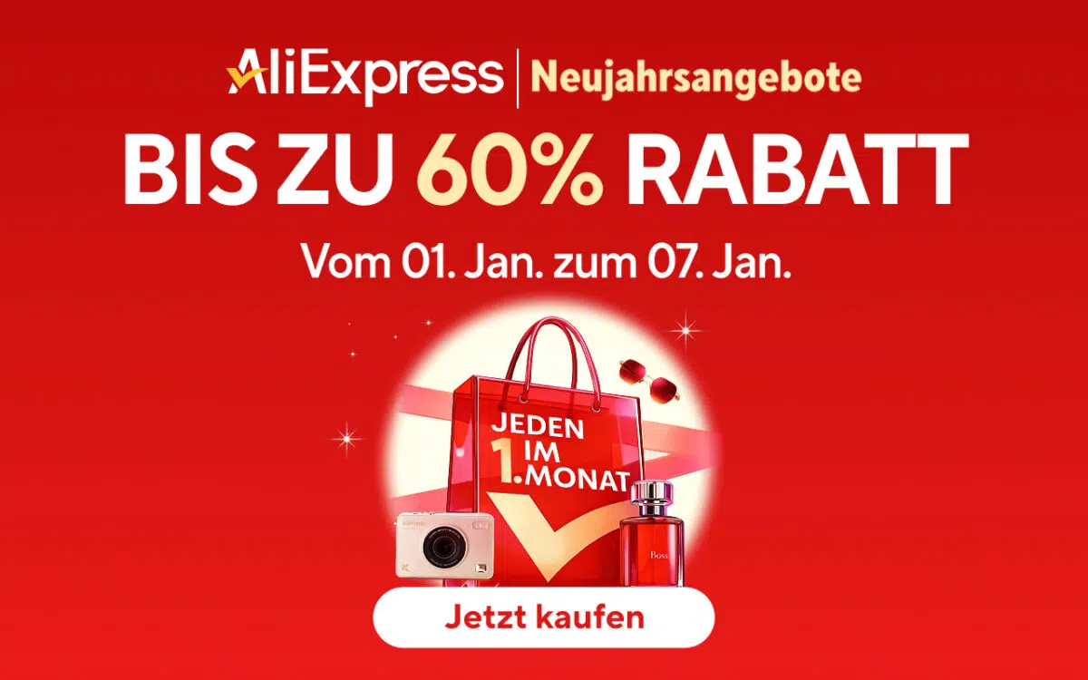 AliExpress Neujahrsangebote Banner