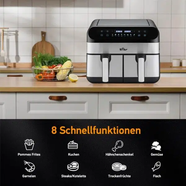 Bear Doppelkammer Air Fryer Funktionen