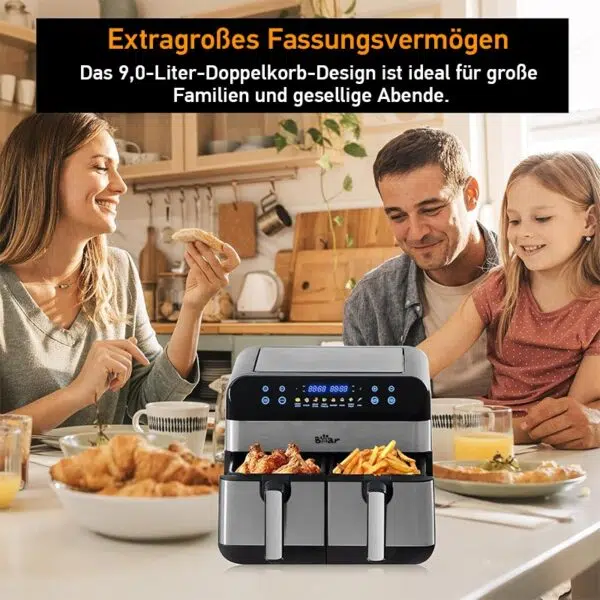 Bear Doppelkammer Air Fryer Programme