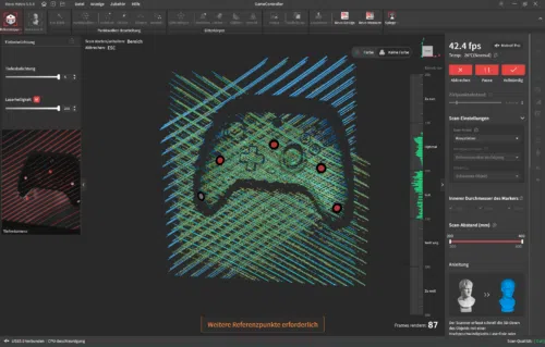 Controller Referenzpunkt Scan Kreuzlinien Controller Referenzpunkt Scan Kreuzlinien