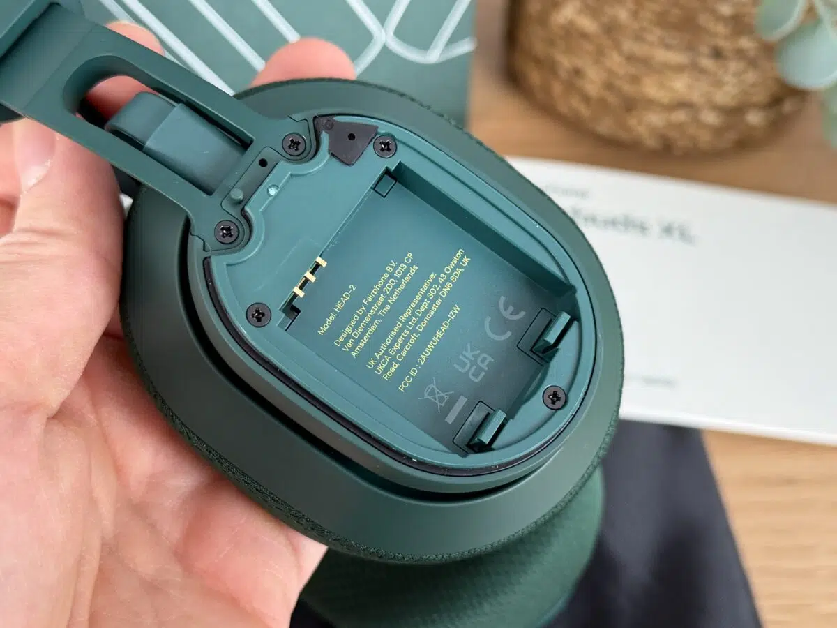 Fairphone Fairbuds XL 2025 Akkufach Fairphone Fairbuds XL 2025 Akkufach