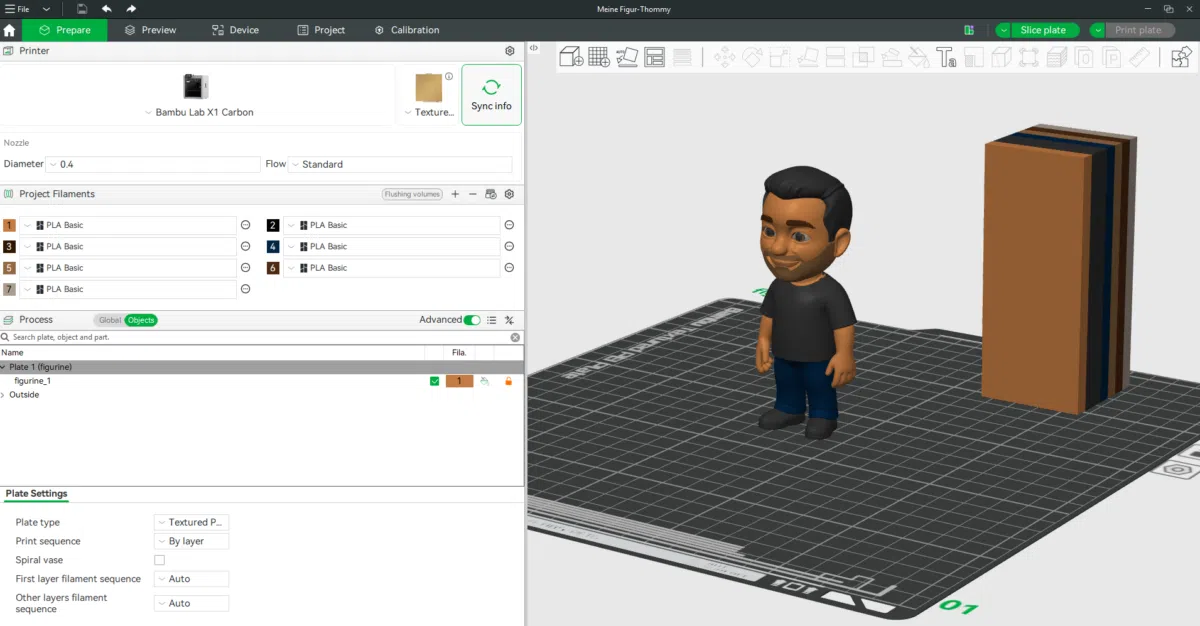Figur in Bambu Studio Figur in Bambu Studio