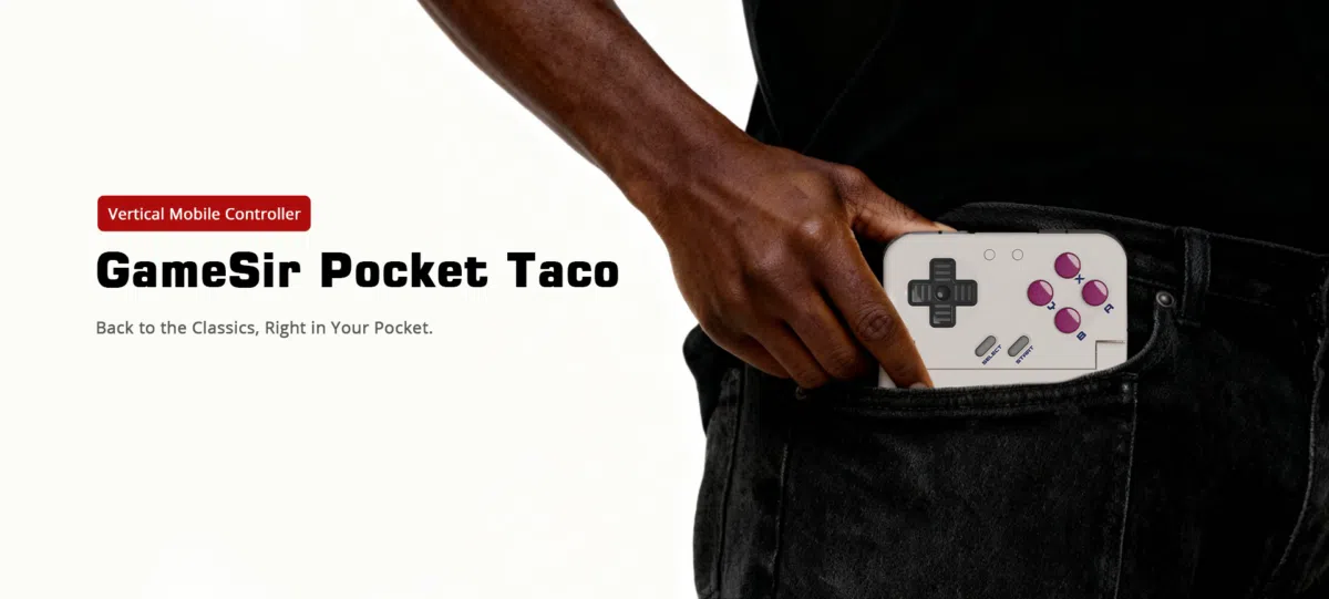 Gamesir Pocket Taco Smartphone Controller fuer Retro Spiele