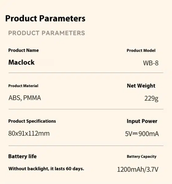 Maclock Retro Wecker Details Maclock Retro Wecker Details