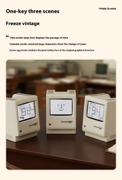 Maclock Retro Wecker Modi Maclock Retro Wecker Modi