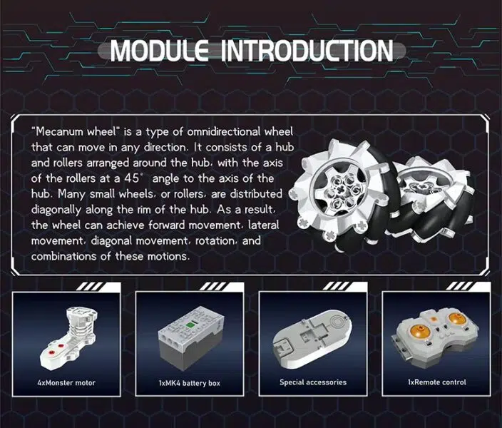 Mould King 21075 Roboterhund Reifen Mould King 21075 Roboterhund Reifen