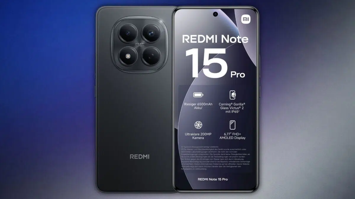 Redmi Note 15 Pro 4G von vorne Redmi Note 15 Pro 4G von vorne