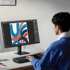 Xiaomi Monitor A27i 2026 Person beim Arbeiten