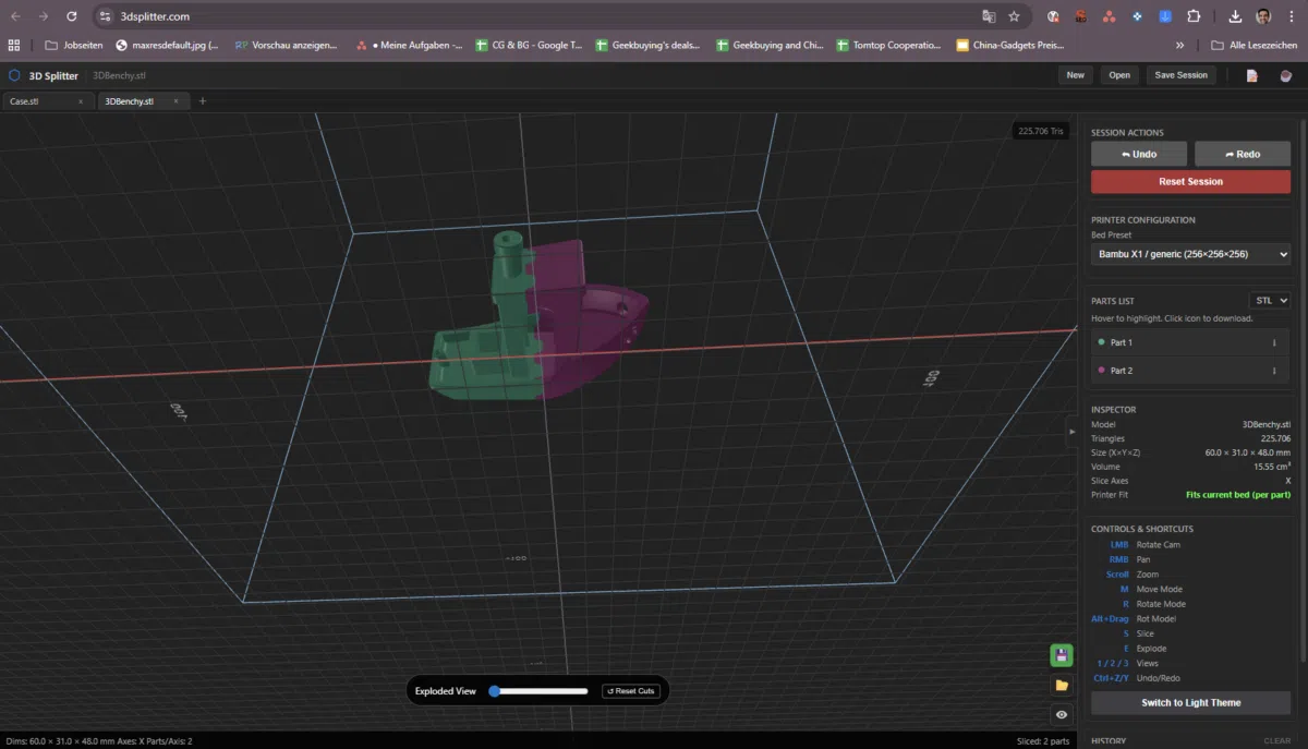 3D Splitter Zick Zack Benchy