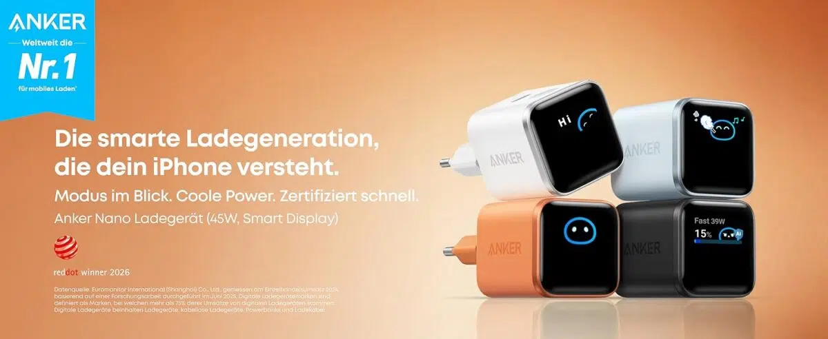 Anker Nano 45W Smart Display Charger EU Stecker 2