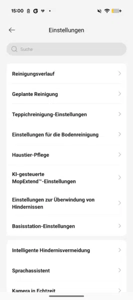 Dreame Aqua10 Roller Complete App Eiinstellungen Dreame Aqua10 Roller Complete App Eiinstellungen