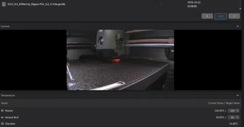 Elegoo Centauri Carbon 2  Webcambild