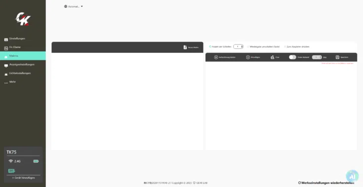 Gamakay TK75HE V2 Software Makro