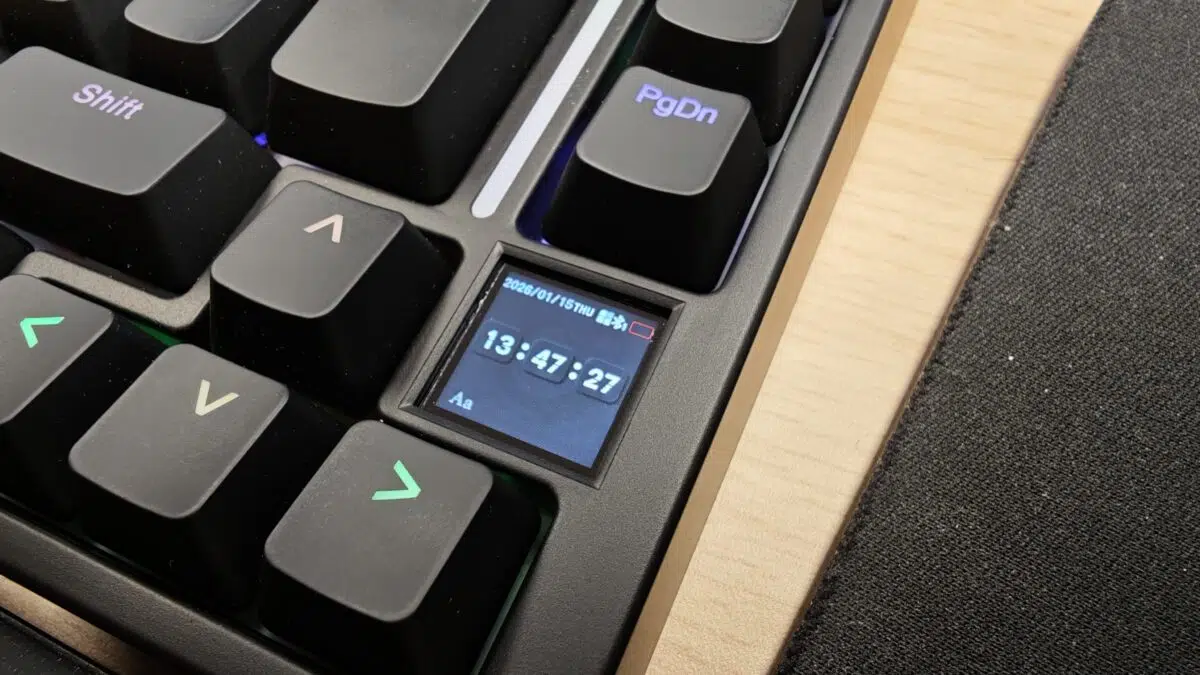 Gamakay TK75HE V2 Statusdisplay