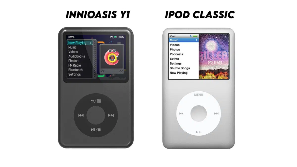 Innioasis Y1 vs iPod Classic