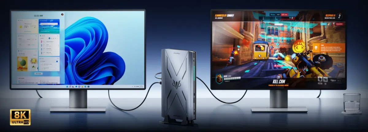 Minisforum AtomMan G7 Pro mit Monitoren