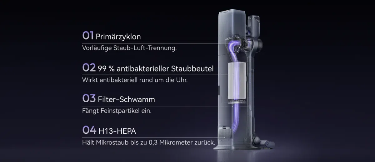 Narwal V40 Station Entleerung