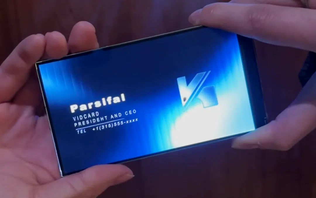 Vidcard Visitenkarte mit Videodisplay 5