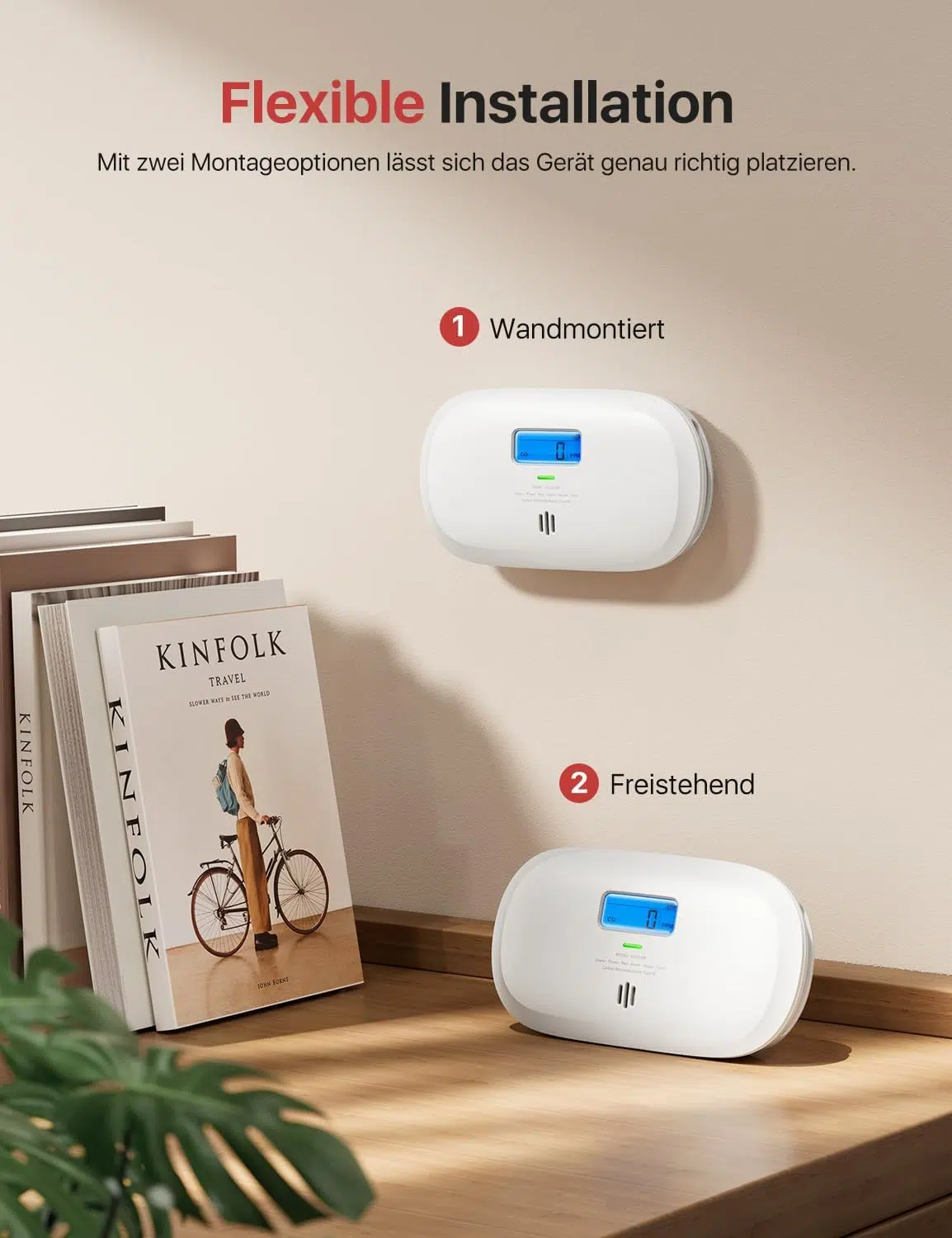 X Sense CO Sensor Anbringungsmoeglichkeiten