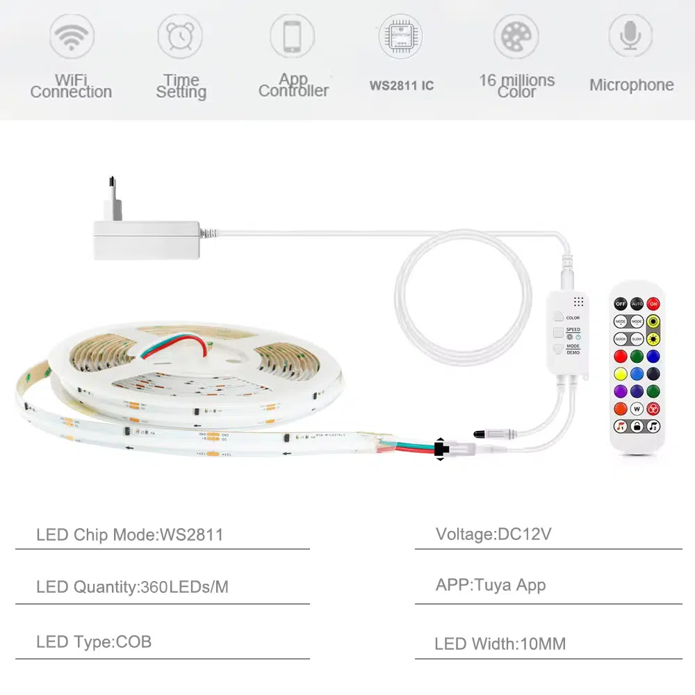 COB LED Paket mit Netzteil