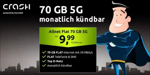 70 GB 5G für 9,99€: Monatlich kündbarer Vodafone-Kracher!