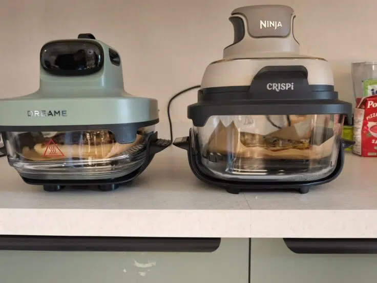 Dreame Tasti Air Fryer vs Ninja Crispi Front Pizza
