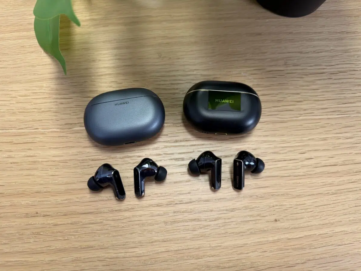 Huawei FreeBuds Pro 5 und Pro 4 Huawei Branding Vergleich Huawei FreeBuds Pro 5 und Pro 4 Huawei Branding Vergleich