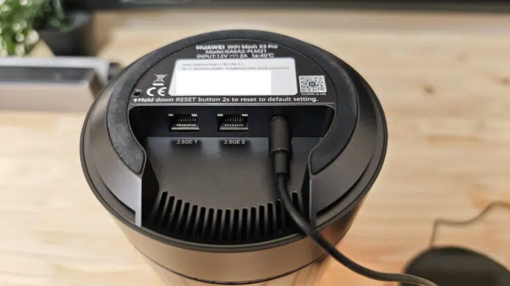 Huawei WiFi Mesh X3 Pro Unterseite Huawei WiFi Mesh X3 Pro Unterseite