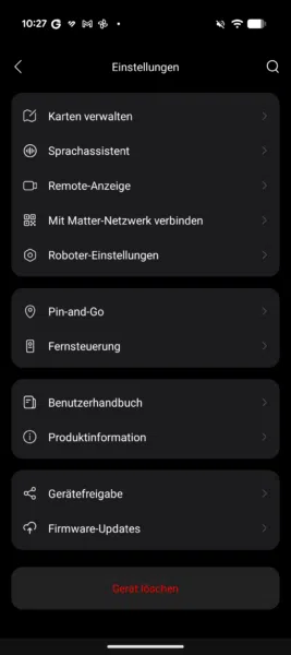 Roborock Qrevo Curv 2 Flow App Einstellungen 2 Roborock Qrevo Curv 2 Flow App Einstellungen 2