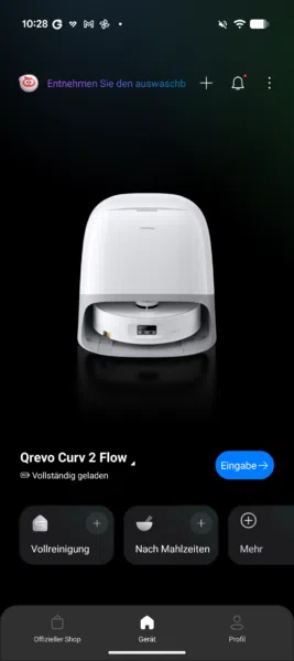 Roborock Qrevo Curv 2 Flow App Start Roborock Qrevo Curv 2 Flow App Start