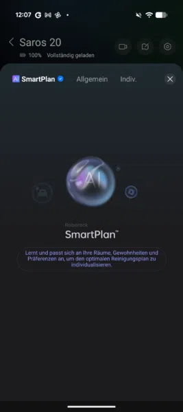 Roborock Saros 20 App SmartPlan