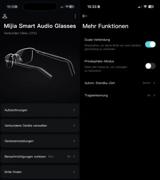 Xiaomi Mijia Smart Audio Glasses App