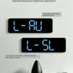 digitale Wanduhr Helligkeit digitale Wanduhr Helligkeit