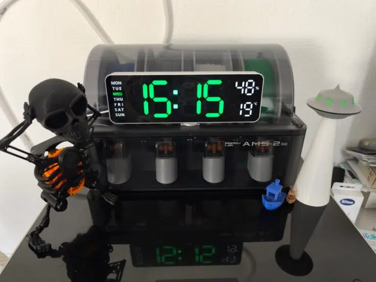 digitale Wanduhr auf 3D Drucker