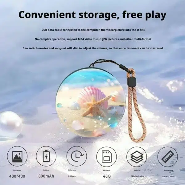 3D Video Kristallkugel Speicher 3D Video Kristallkugel Speicher