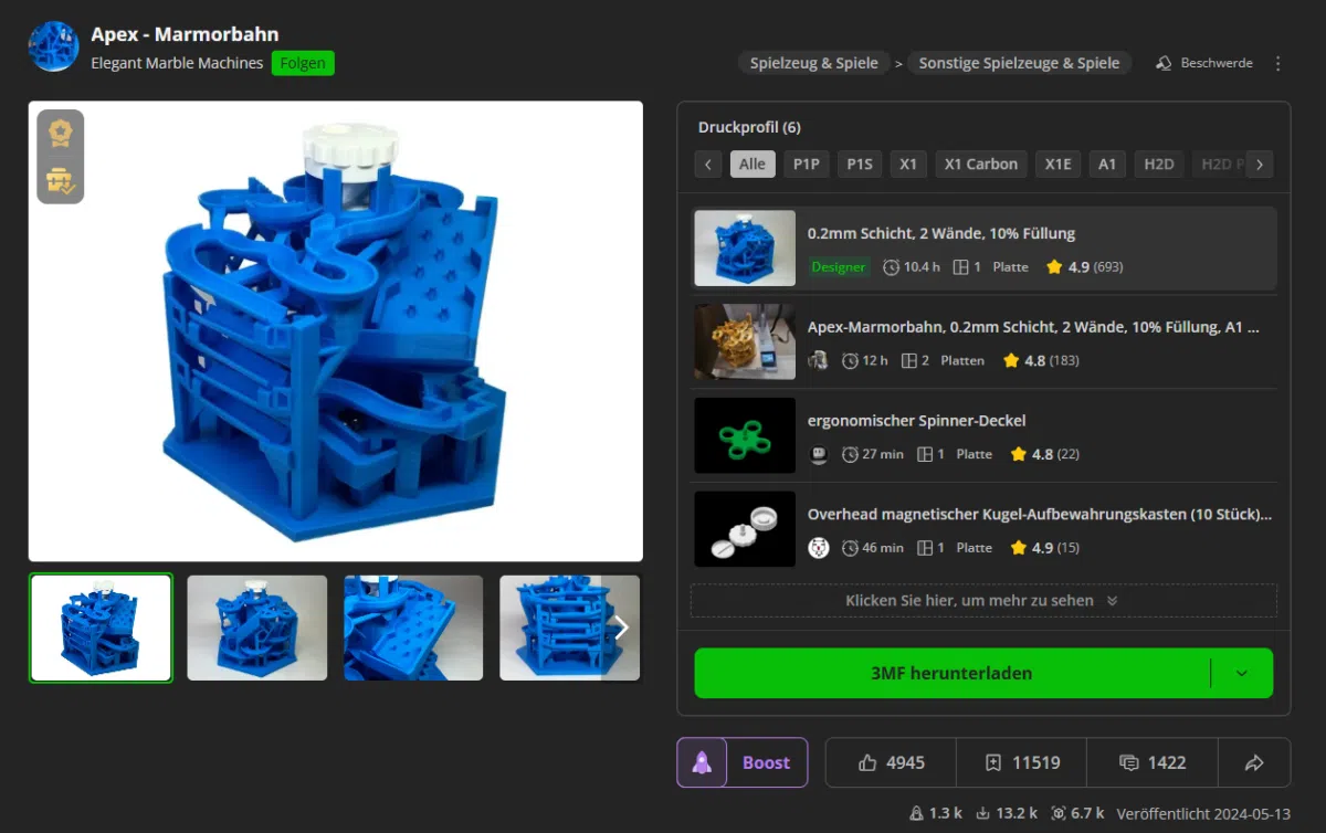 Apex Murmelbahn Apex Murmelbahn