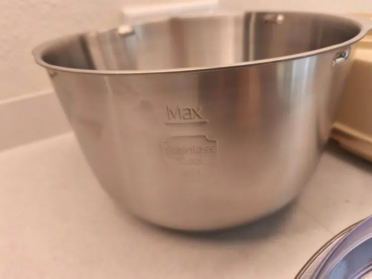 Bear Teigbereiter Edelstahlschuessel